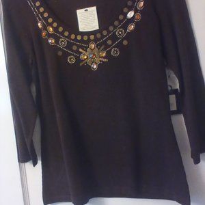 Reba knit top with stones